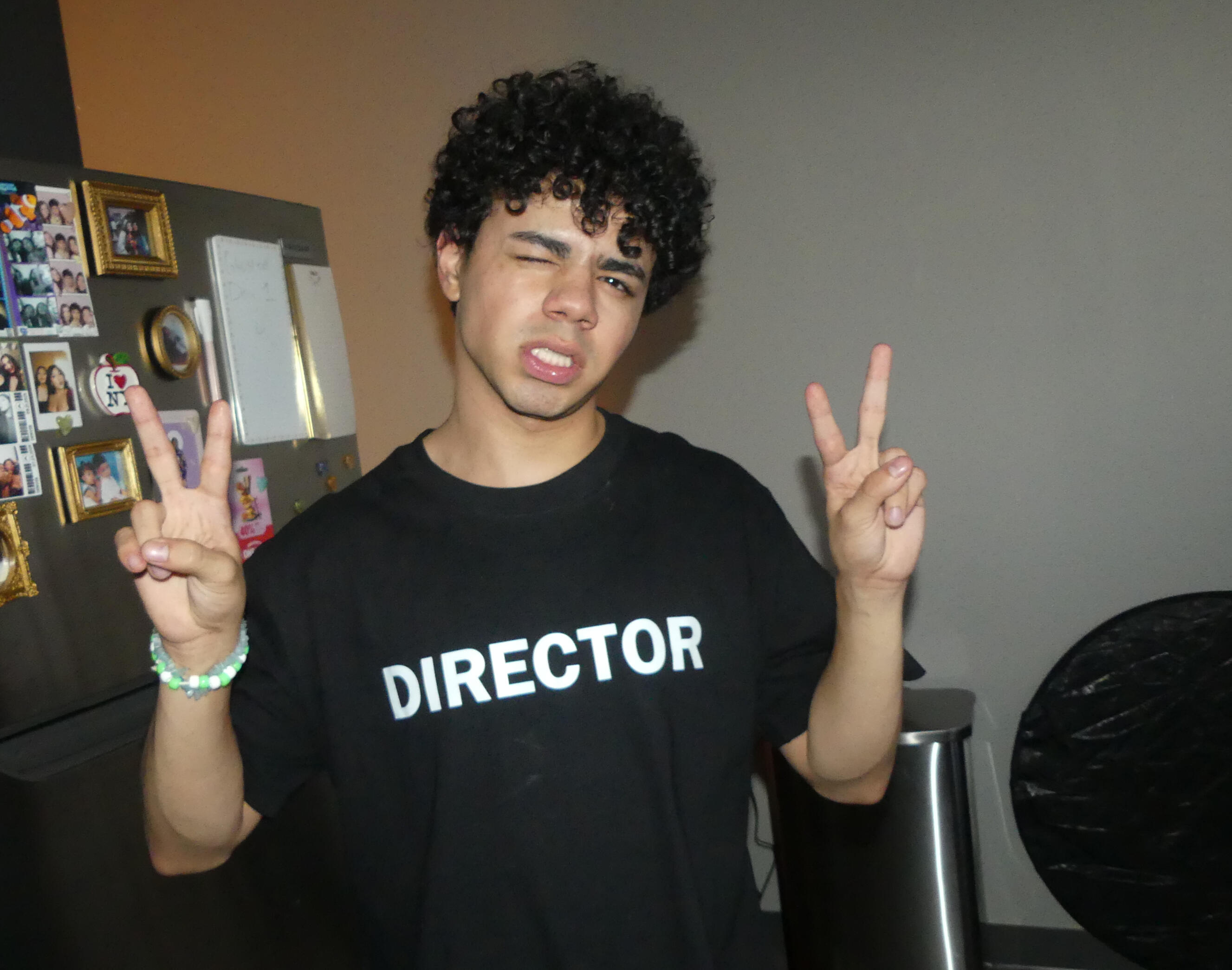 Photo: Director, Luis Dimas Rivero on Set